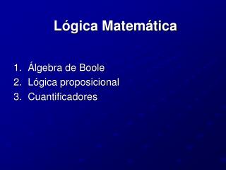 Lógica Matemática