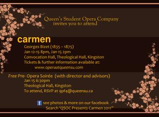 Queen’s Student Opera Company