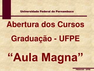 Universidade Federal de Pernambuco