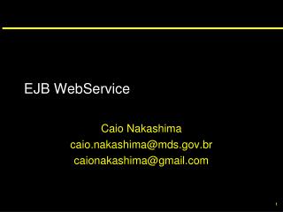 EJB WebService