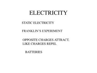 ELECTRICITY