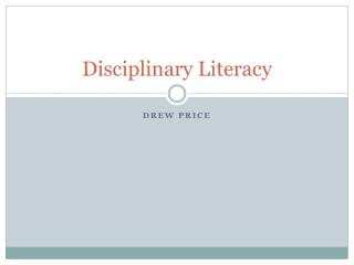 Disciplinary Literacy