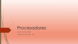 Procesadores