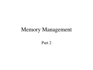 Memory Management