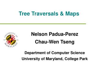 Tree Traversals &amp; Maps