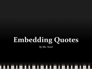 Embedding Quotes