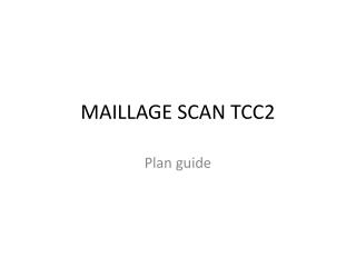 MAILLAGE SCAN TCC2