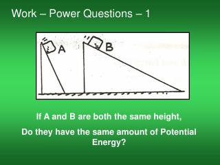 Work – Power Questions – 1