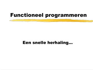 Functioneel programmeren