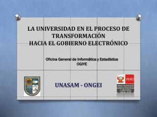 LA UNIVERSIDAD EN EL PROCESO DE TRANSFORMACIÓN HACIA EL GOBIERNO ELECTRÓNICO