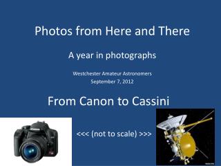 From Canon to Cassini