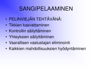 SANGIPELAAMINEN