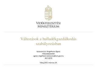 Változások a hulladékgazdálkodás szabályozásban
