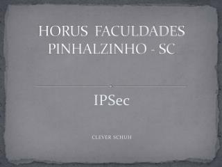 HORUS FACULDADES PINHALZINHO - SC