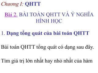 Chương I: QHTT