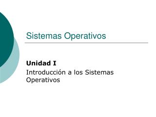 Sistemas Operativos