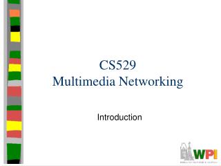 CS529 Multimedia Networking