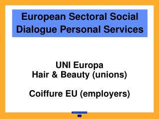 European Sectoral Social Dialogue Personal Services