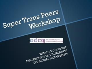 Super Trans Peers Workshop