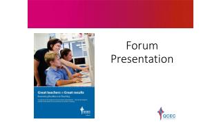 Forum Presentation