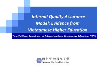 Internal Quality Assurance Model: Evidence from Vietnamese Higher Education