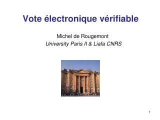 Vote électronique vérifiable