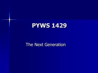 PYWS 1429