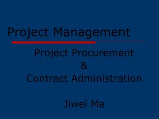 Project Management