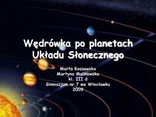 Wędrówka po planetach Układu Słonecznego