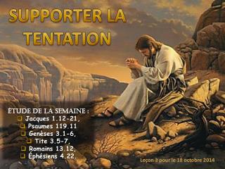 SUPPORTER LA TENTATION