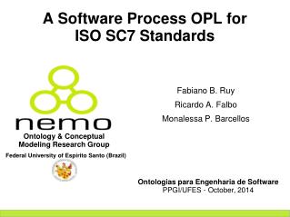 A Software Process OPL for ISO SC7 Standards