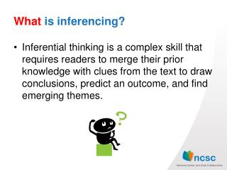 What is inferencing ?