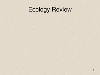 Ecology Review