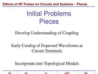 Initial Problems Pieces