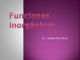 Lic. Amalia Vilca Pérez