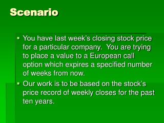 Scenario