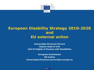 European Disability Strategy 2010-2020 and EU external action