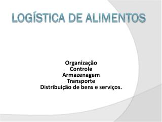 Logística de alimentos