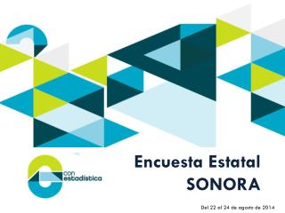 Encuesta Estatal SONORA