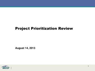 Project Prioritization Review