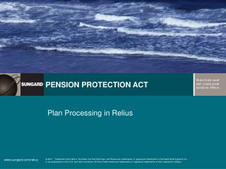 Plan Processing in Relius