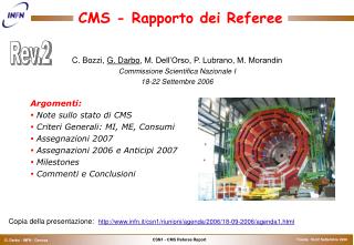 CMS - Rapporto dei Referee