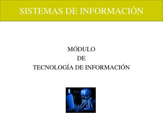 SISTEMAS DE INFORMACIÓN