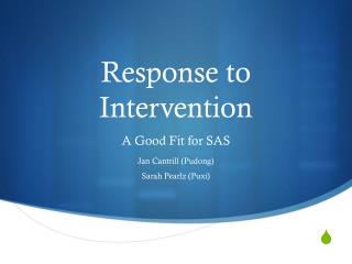 Response to Intervention