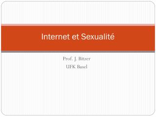 Internet et Sexualité