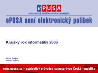 Krajský rok informatiky 2006