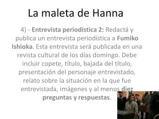 La maleta de Hanna