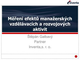 Měření efektů manažerských vzdělávacích a rozvojových aktivit