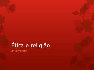 Ética e religião