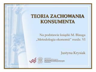 TEORIA ZACHOWANIA KONSUMENTA